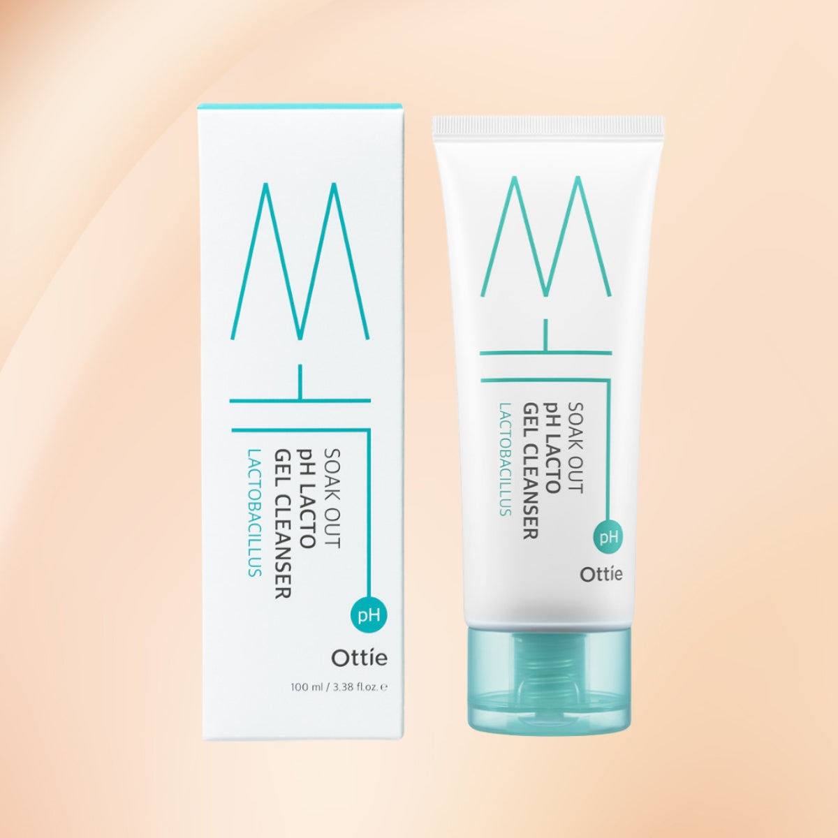 Ottie Soak Out pH Lacto Gel Cleanser - jemný čistiaci gél s laktobacilmi